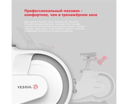 Велотренажер YESOUL Smart Spinning bike V1 PLUSE белый : V1PLUSE WHITE - фото 83614