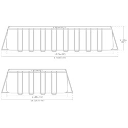 Intex 26378 / Прямоугольный каркасный бассейн / 975x488x132 / Ultra XTR Rectangular Frame (полный комплект+хлоргенератор) - фото 83784