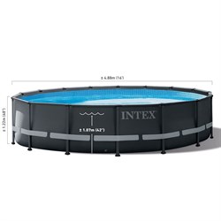 Intex 26326 / Каркасные бассейны Ultra XTR Frame / 488х122 / + песочн.фил, лестница, тент, подстилка - фото 83900