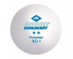 Мячики для н/тенниса DONIC PRESTIGE 2, 40+ 6 штук, белые - 658021 - фото 85243
