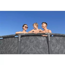 Bestway 561KC / Каркасный бассейн  "APX" 365 / 549х132см /+ песочный фильтр-насос, лестница, тент, полисферы - фото 85406
