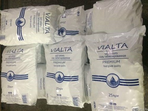 Соль таблетированная Виалта / VIALTA (PREMIUM QUALITY) 25кг 99.5-99.8% (Израиль) - фото 85792