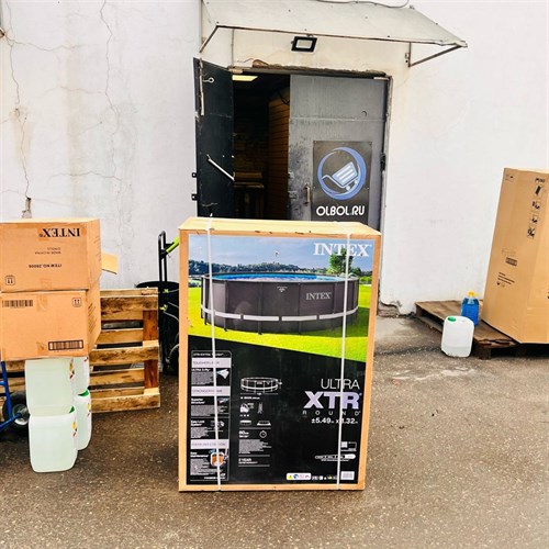 Intex 26330 / Каркасный бассейн / 549х132 / Ultra XTR Frame + песочный фильтр насос 7900 л/ч, лестница, тент, подстилка - фото 85826