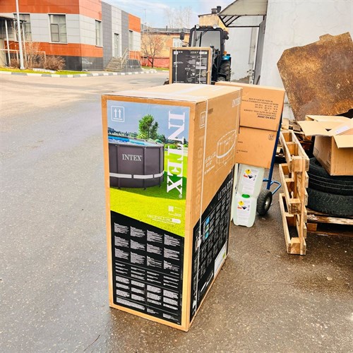 Intex 26330 / Каркасный бассейн / 549х132 / Ultra XTR Frame + песочный фильтр насос 7900 л/ч, лестница, тент, подстилка - фото 85828