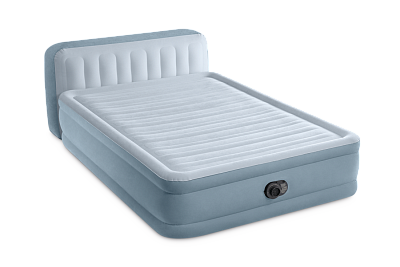 Надувная двуспальная кровать Intex 64450со спинкой, вст. насос 220v (152Х236Х86) - фото 85930