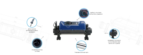Электронагреватель Elecro Flowline 2 Titan 3кВт 220В - фото 86089