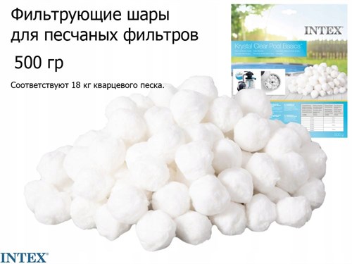 Наполнитель для песчаных фильтров Fiber Ball 29045 (0,5 кг) - фото 86199