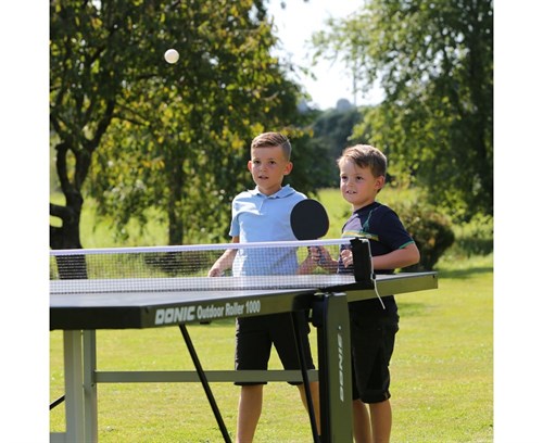Всепогодный теннисный стол Donic Outdoor Roller 1000 синий 230291-B - фото 86329