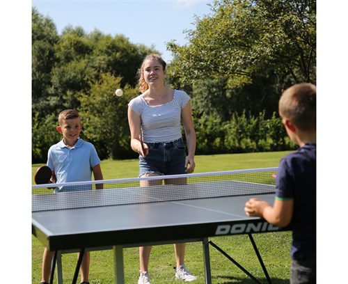 Всепогодный теннисный стол Donic Outdoor Roller 1000 синий 230291-B - фото 86330