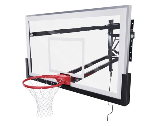 Баскетбольный щит DFC со съёмным регулятором высоты, стекло 12 мм, 180 х 105 см TG12MM180 - фото 87614