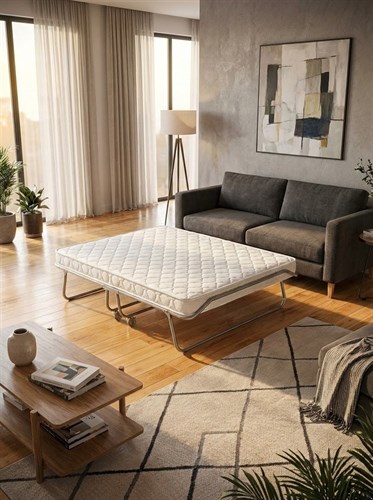 Раскладушка премиум класса Бенилюкс двуспальная с матрасом (200х130х40см) - фото 87729