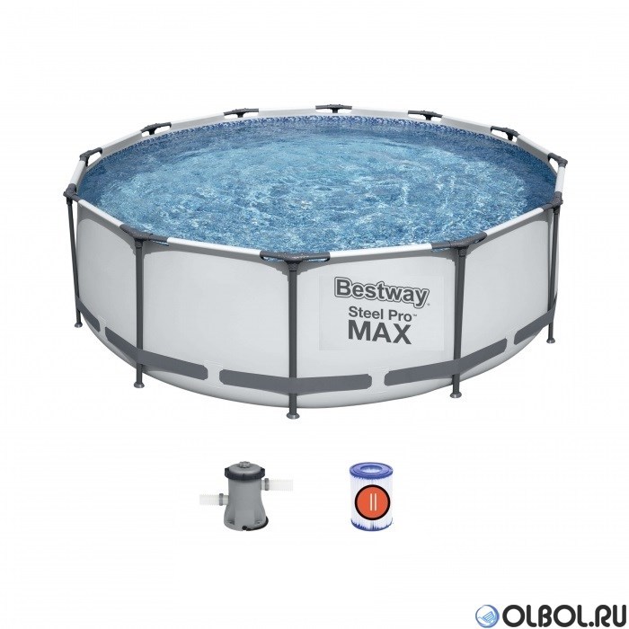 Круглый каркасный бассейн Bestway 56260 (366х100) + насос-фильтр 56260