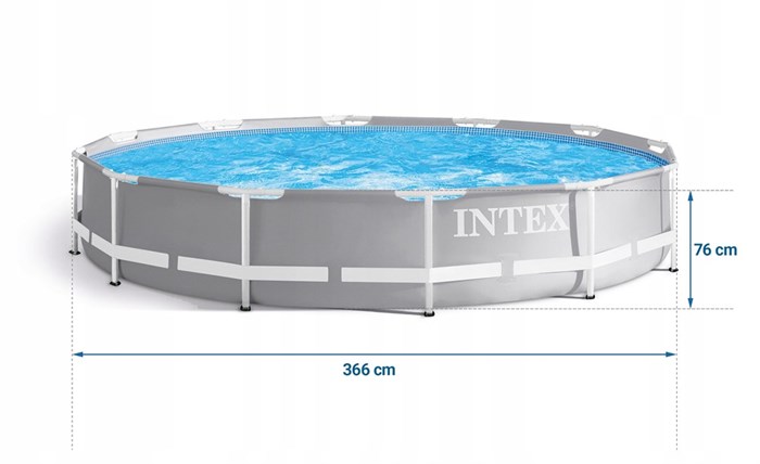Intex  26710 / Каркасный бассейн Prism Frame / 366х76 см 26710