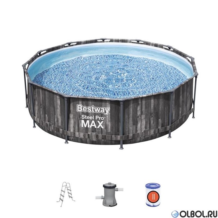 Каркасный бассейн Bestway 5614X + фильтр-насос, лестница (366х100) 5614X