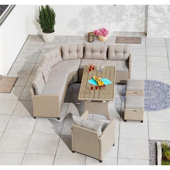 Комплект плетеной мебели AFM-373B Beige 25714