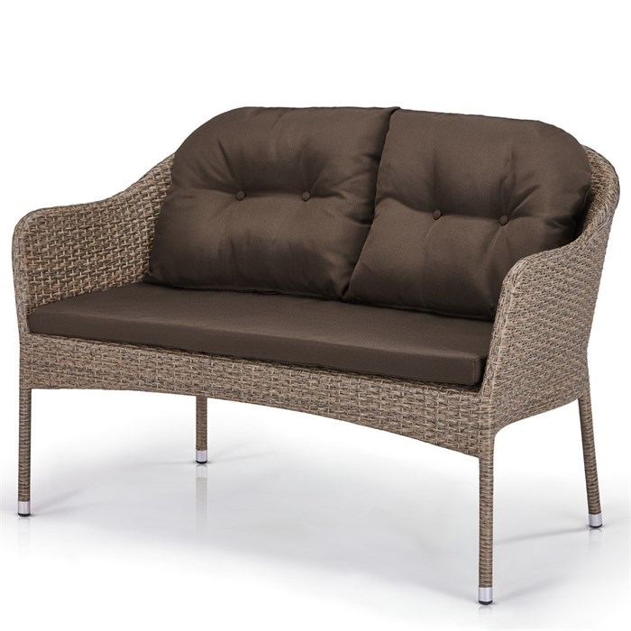 Плетеный диван S54B-W56 Light brown 25970