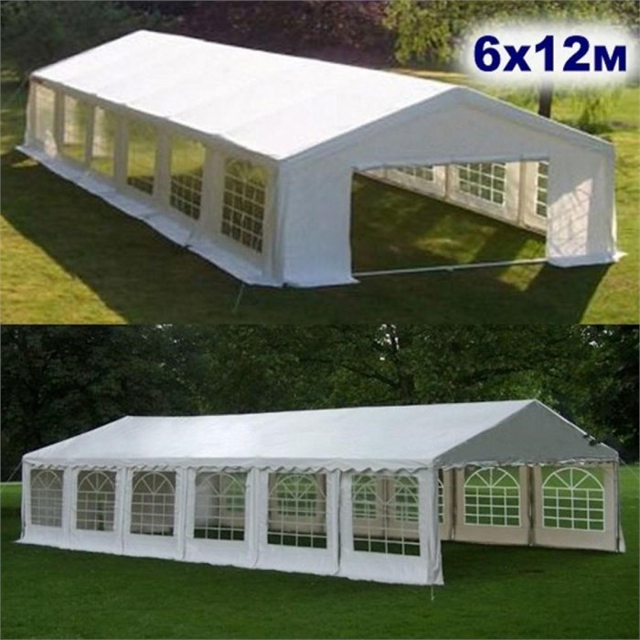 Шатер-павильон 6х12 AFM-1030W White 26006