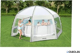 Купольный шатер (Павильон) для бассейнов Bestway 58612 (600х600х295см)