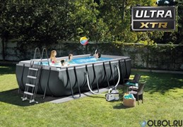Каркасный бассейн Intex Ultra XTR Rectangular Frame Intex 26356 + песочный насос, лестница, тент, подстилка (549х274х132см) Каркасный бассейн Intex Ultra XTR Rectangular Frame Intex 26356 + песочный насос, лестница, тент, подстилка (549х274х132см)