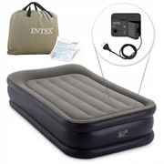 Надувная кровать Intex 64132 односпальная с насосом  (99х191х42)