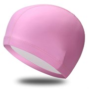 Шапочка для плавания ПУ одноцветная (Розовый) B31516-2
