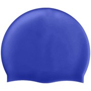 Шапочка для плавания силиконовая одноцветная (Синий) B31520-1