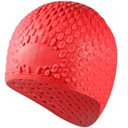 Шапочка для плавания силиконовая Bubble Cap (красная) B31519-3
