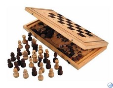 Игра 3 в 1(шахматы+шашки+нарды) дерево