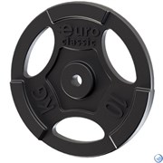 Диск чугунный EURO-CLASSIC окрашенный d-26 10кг Диск чугунный EURO-CLASSIC окрашенный d-26 10кг