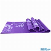 Коврик для йоги и фитнеса YL-Sports 173*61*0,4см BB8303 с принтом, фиолетовый