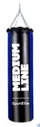 Мешок боксерский SportElite MEDIUM LINE 60см, d-26, 15кг, сине-черный Мешок боксерский SportElite MEDIUM LINE 60см, d-26, 15кг, сине-черный