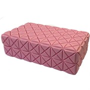 Йога блок твердый резной (розовый) 220х130х70мм., из вспененного ЭВА D34496-4 Йога блок твердый резной (розовый) 220х130х70мм., из вспененного ЭВА D34496-4