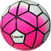 Мяч футбольный "Meik-100" (розовый) 4-слоя, TPU+PVC 3.2, 410-450 гр., машинная сшивка D26074-4