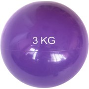 MB3 Медбол 3 кг., d-15см. (фиолетовый) (E41878)