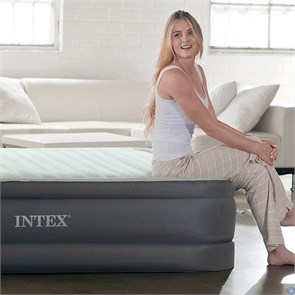 Надувная двуспальная кровать с насосом Intex 64906 (152х203х46) 64906