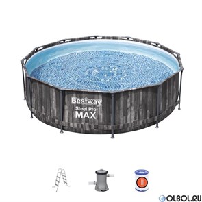 Каркасный бассейн Bestway 5614X + фильтр-насос, лестница (366х100) 5614X