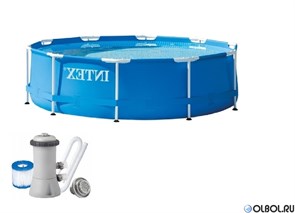 Каркасный бассейн Intex 28212 + фильтр-насос (366х76см) 28212