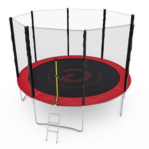 Батут с сеткой DFC PELPO 12ft с лестницей, красный GBT-12R 25317
