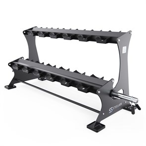 Стойка для хранения гантелей, грифов STEELVER, до 165 кг, на 12 пар SV9101 25366