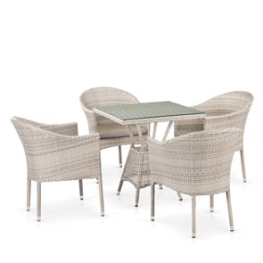 Комплект плетеной мебели T706/Y350-W85 4Pcs Latte 25468