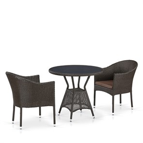 Комплект плетеной мебели T707ANS/Y350-W53 2Pcs Brown 25428