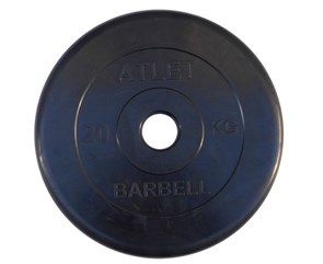 Диск обрезиненный BARBELL ATLET 25 кг / диаметр 51 мм MB-AtletB51-25