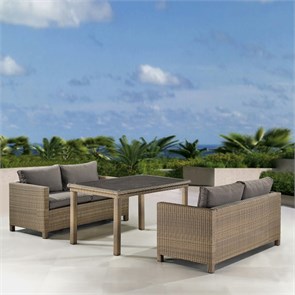 Комплект плетеной мебели T256B/S59B-W65 Light brown 25687