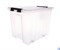Ящик пластиковый с крышкой "RoxBox" 50 л, прозрачный 390x400x500 см - фото 21937