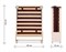 Раскладушка деревянная Основа сна Big ВЕНГЕ  (200x90х43см)+чехол+ремешок - фото 41662