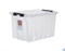 Ящик пластиковый с крышкой "RoxBox" 50 л, прозрачный 390x400x500 см - фото 41890