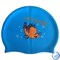 Шапочка для плавания силиконовая с рисунком RH-С30 (голубая) - фото 54122