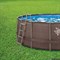 Каркасный бассейн SummerEscapes P20-1552-B +фильт насос, лестница, тент, подстилка, набор для чистки, скиммер (457х132см) - фото 56408