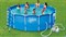 Каркасный бассейн SummerEscapes P20-1452-S + песочный фильтр, лестница, тент, подстилка, скиммер, набор для чистки (427х132см) - фото 58212
