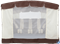 Качели садовые Эдем Люкс шоколад (с коричневым каркасом) с АМС (труба 76мм) (247х140х172) - фото 59746
